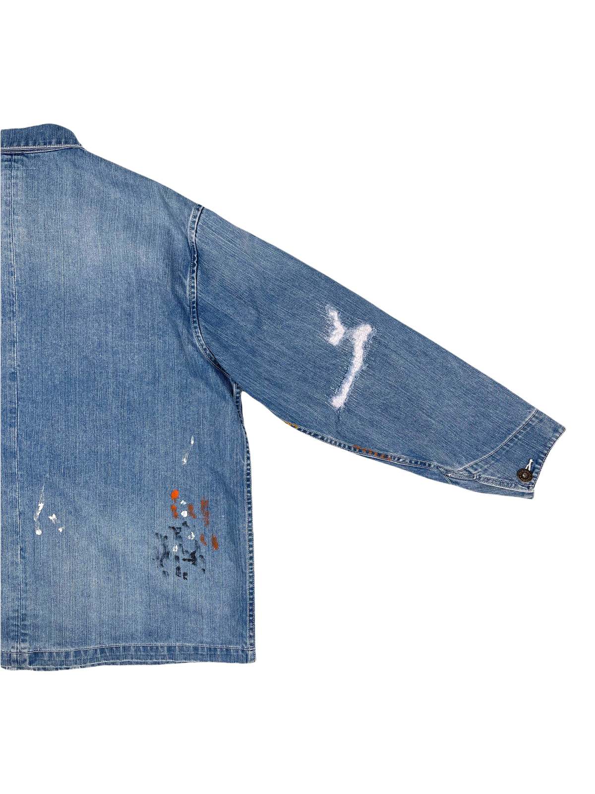 Liberaiders REPAIRED COVERALL JACKET - blue | Garmentory