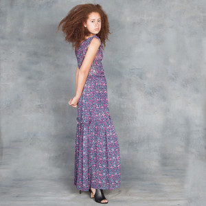 chinese dress ladies Chantelle Red Patterned Short Sleeve Maxi Dress