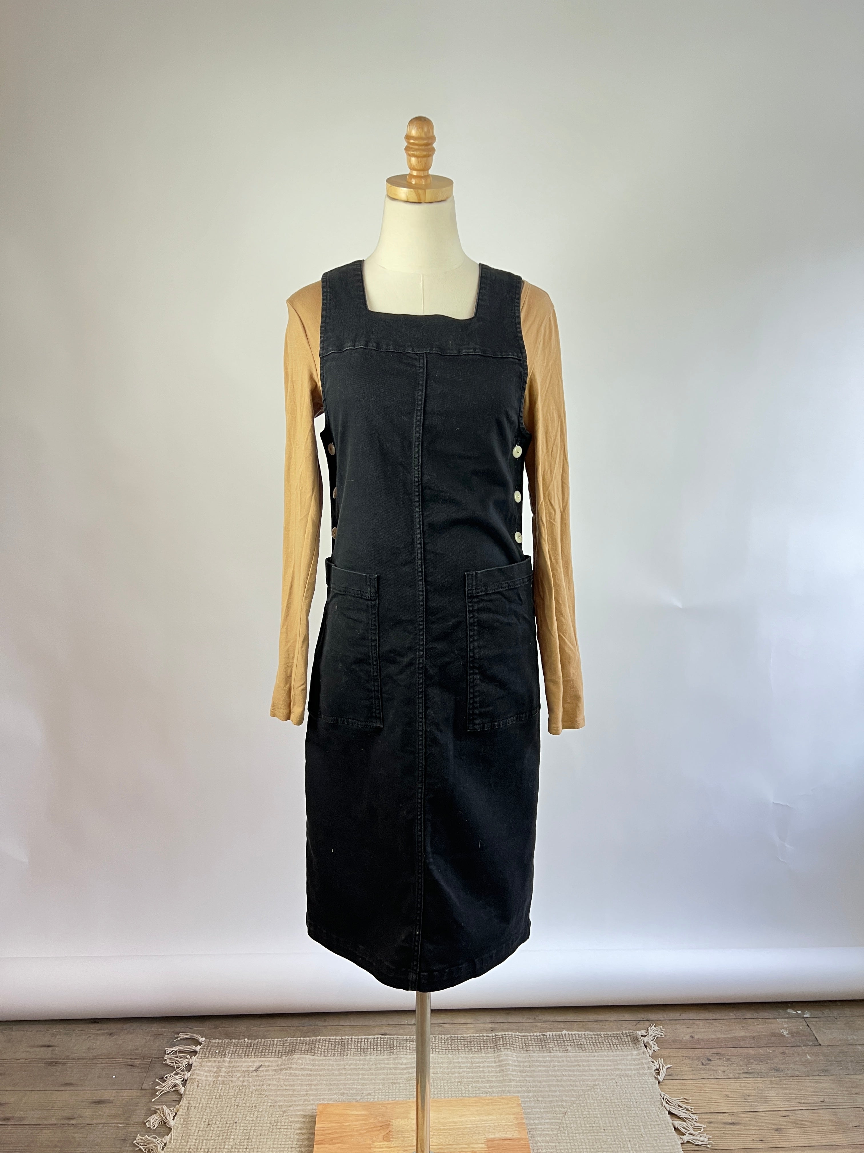 TOAST-Black-Apron-Dress--6-M--