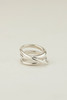 MM Druck Trois Ring - Sterling Silver - Thumbnail 2