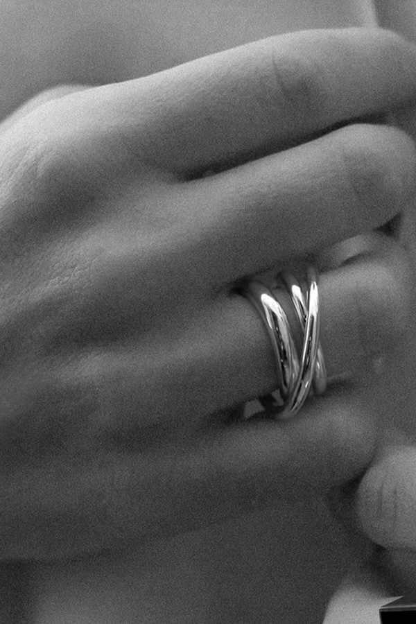 MM Druck Trois Ring - Sterling Silver