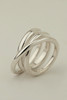 MM Druck Trois Ring - Sterling Silver - Thumbnail 3