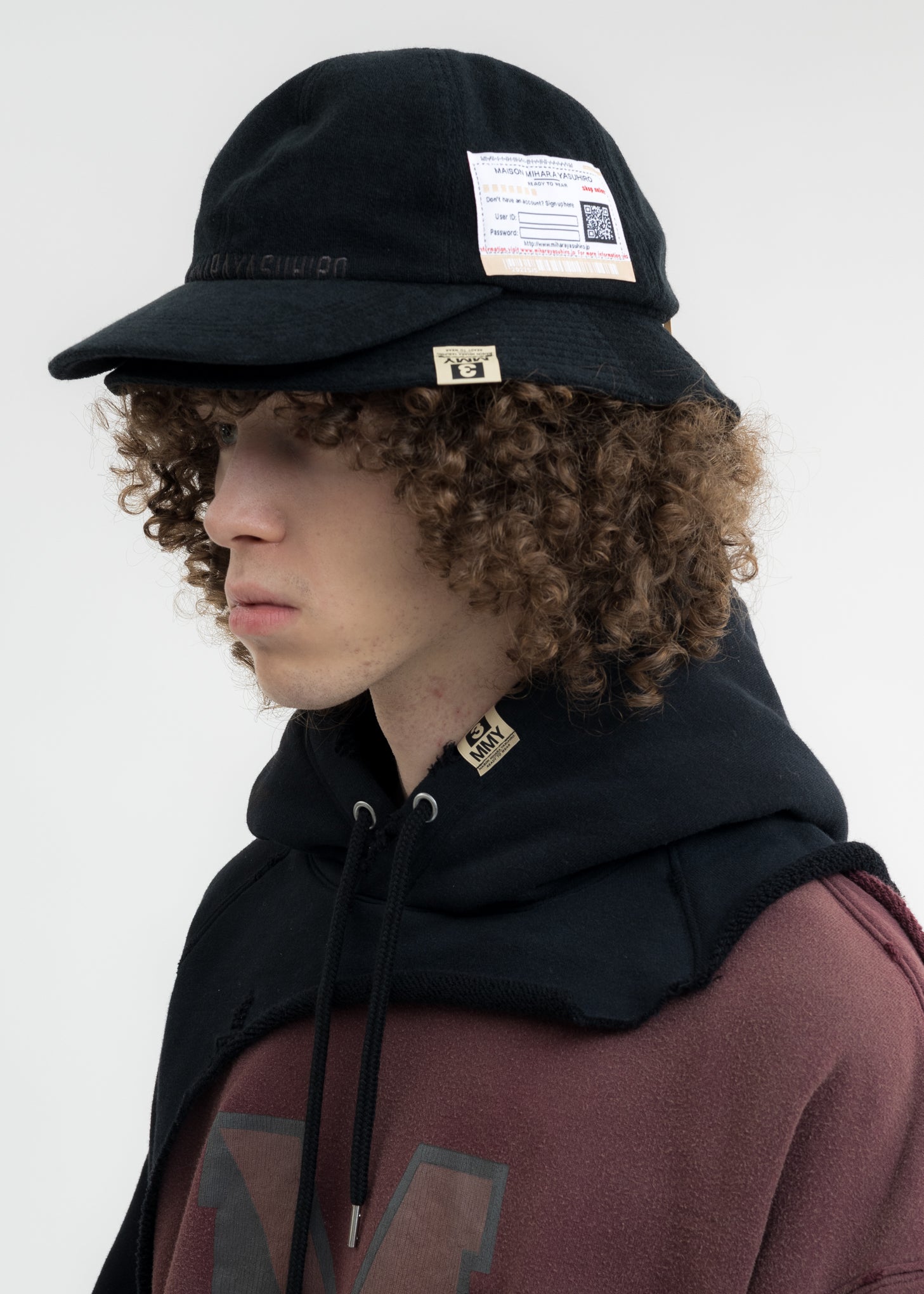 Mihara Yasuhiro Cap Hat - Black | Garmentory