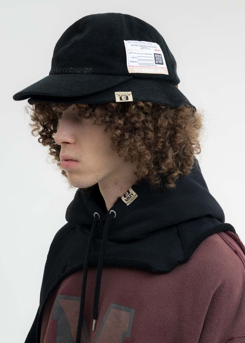 Mihara Yasuhiro Cap Hat - Black | Garmentory