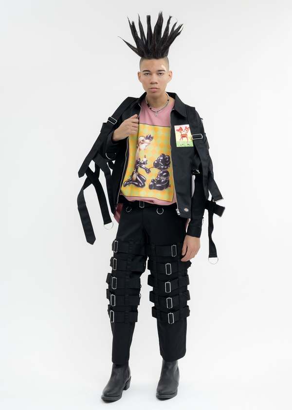 KIDILL Dickies Chaos Bondage Pants - Black | Garmentory