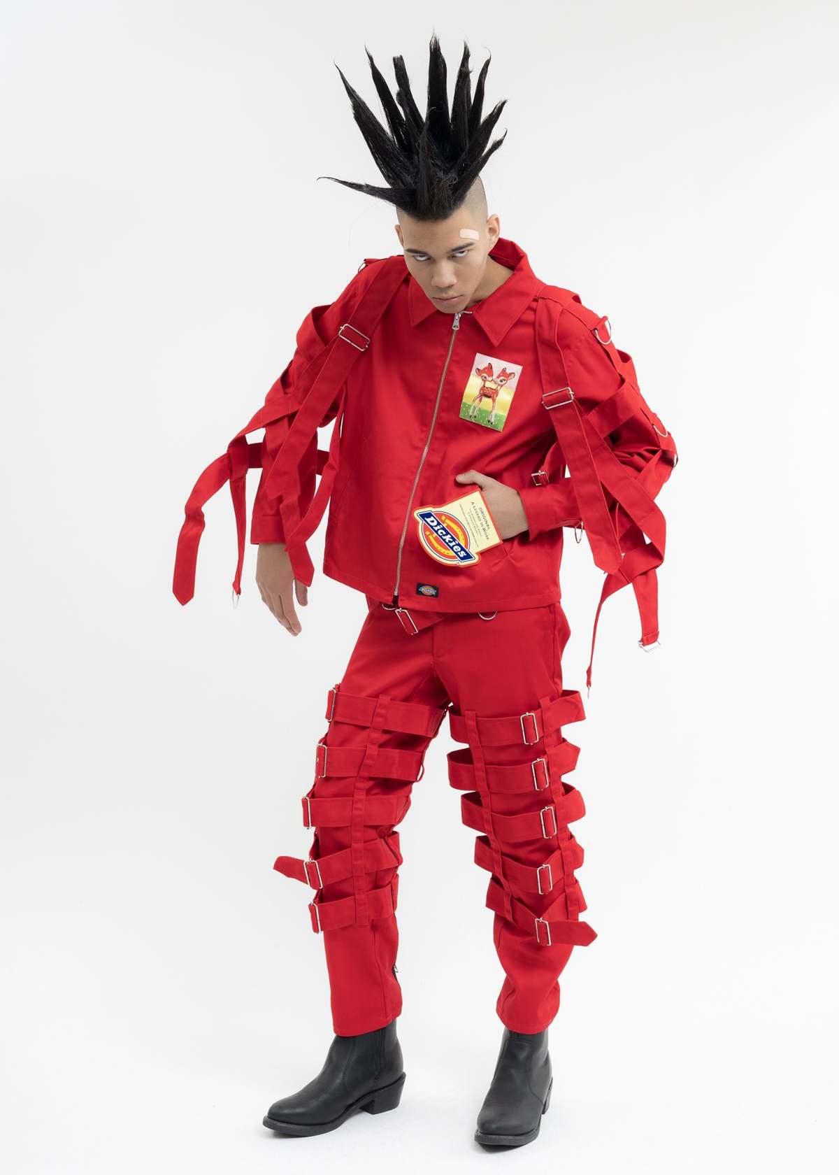 KIDILL × Dickies Chaos Bondage Jacket - Red | Garmentory