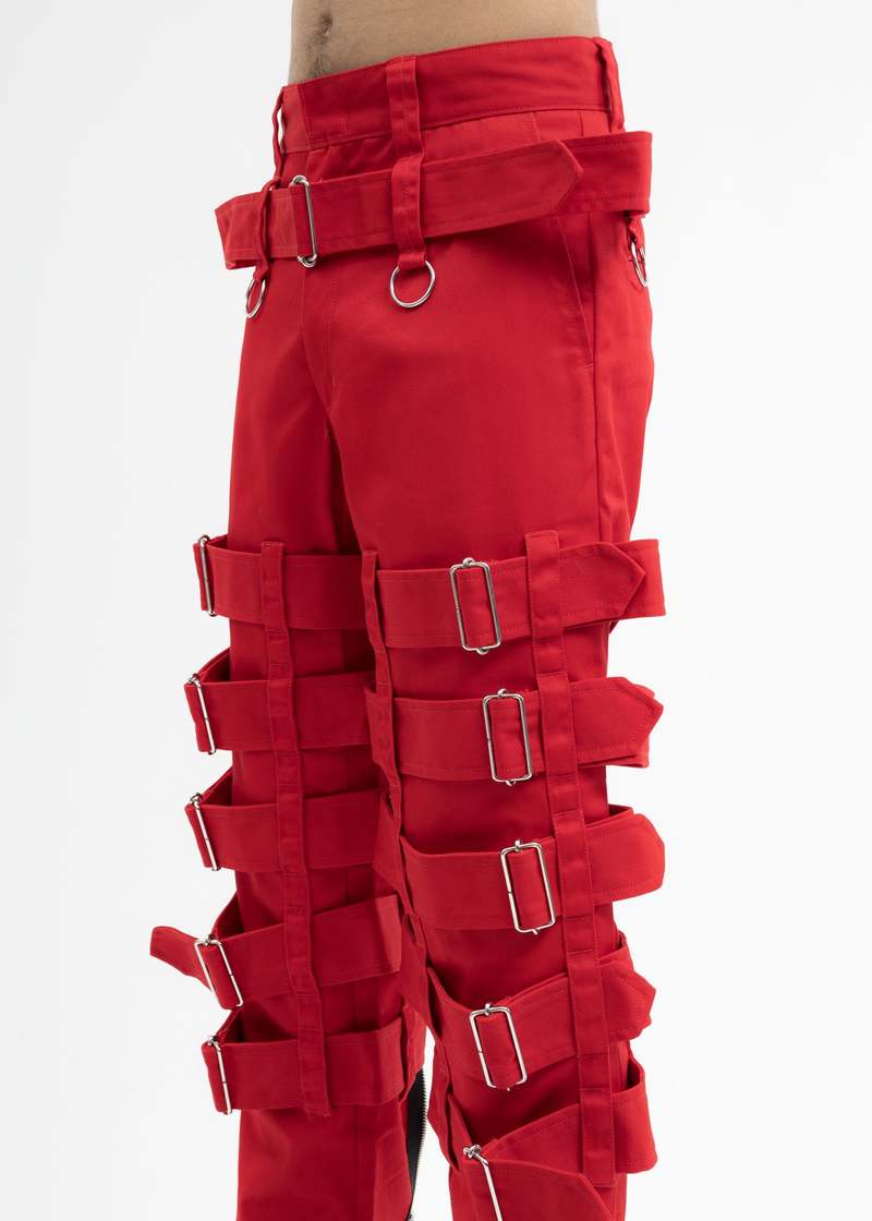 パンツ KIDILL Dickies Chaos Bondage Pants 46 KIDILL × Dickies Chaos Bondage Pants - Red | Garmentory