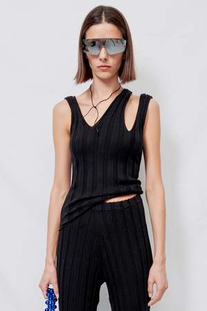 ベースレンジ Baserange Adler Tank Top トップス XS Baserange Adler Tank Top - black | Garmentory