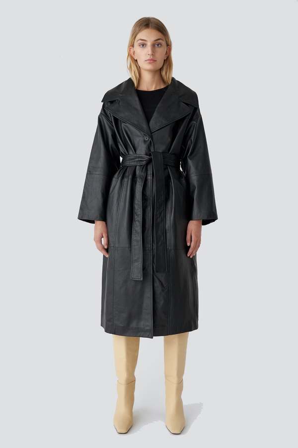 DEADWOOD Leather Olga Coat