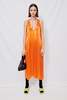 Assembly Satin Trapeze Dress - Mandarin  - Thumbnail 1