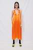 Assembly Satin Trapeze Dress - Mandarin  - Thumbnail 3