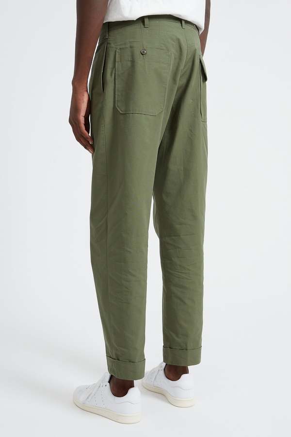 Engineered Garments Carlyle Cotton Ripstop Pant - Olive | Garmentory