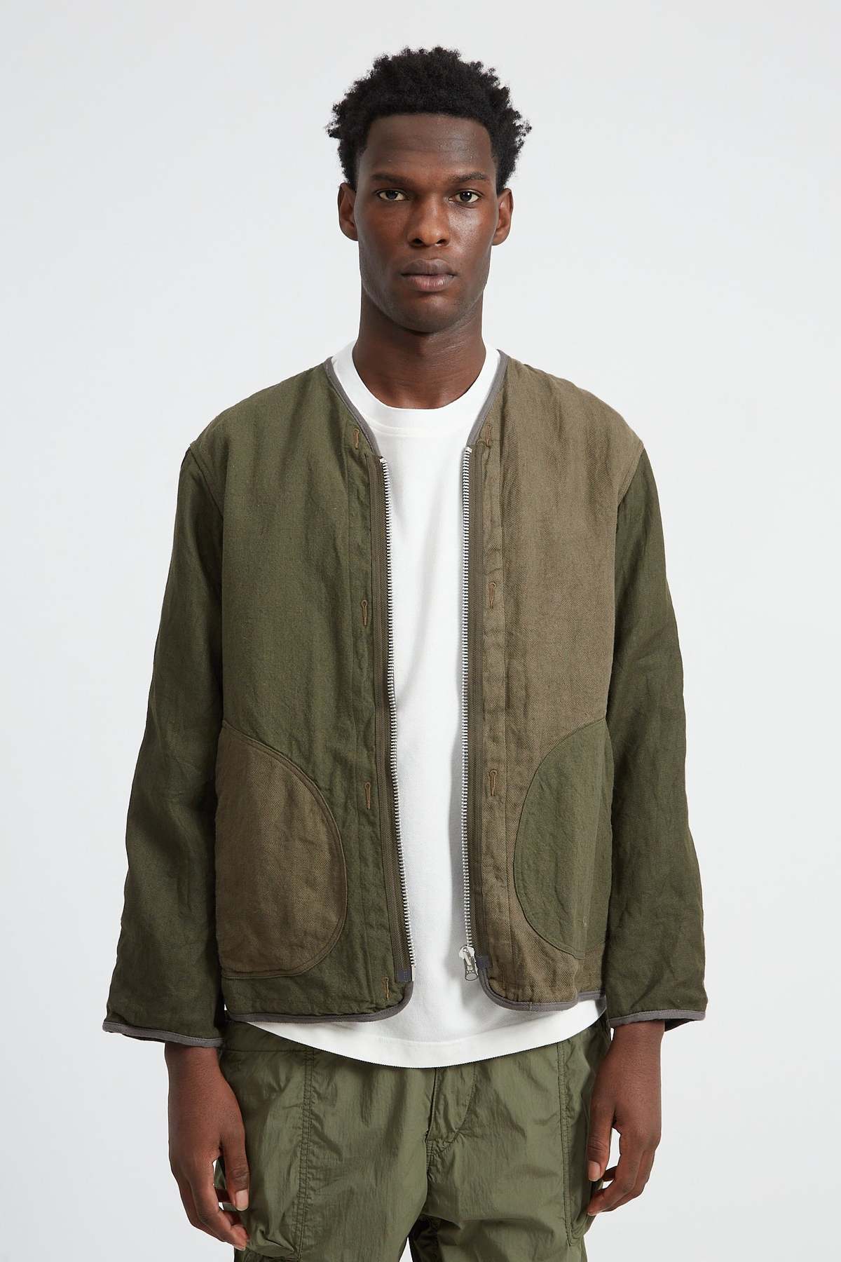 ジャケット・アウター SAGE DE CRET cotton linen field jacket Sage de Cret High Density Waxed Field Jacket - Olive