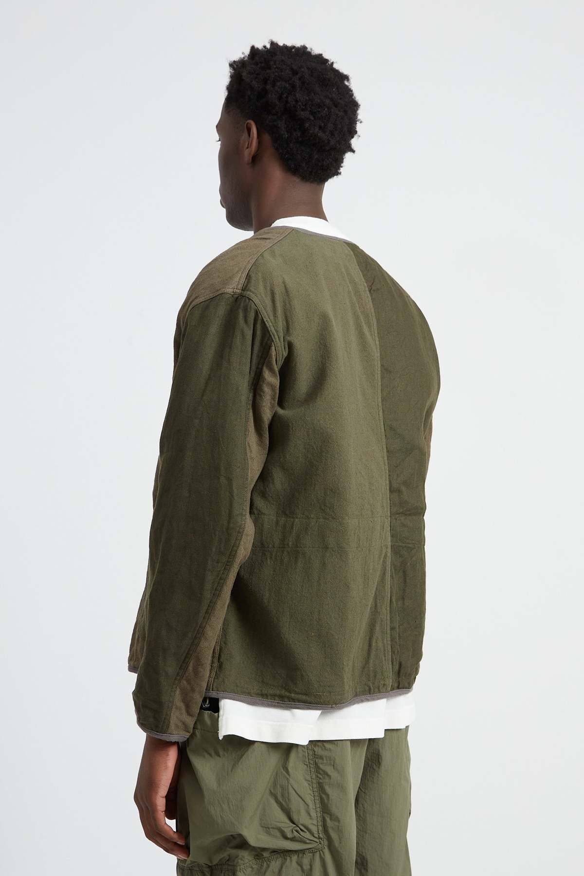Sage de Cret Patchwork Liner Type Linen Cotton jacket