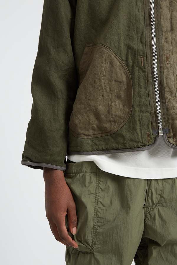 Sage de Cret Patchwork Liner Type Linen Cotton jacket