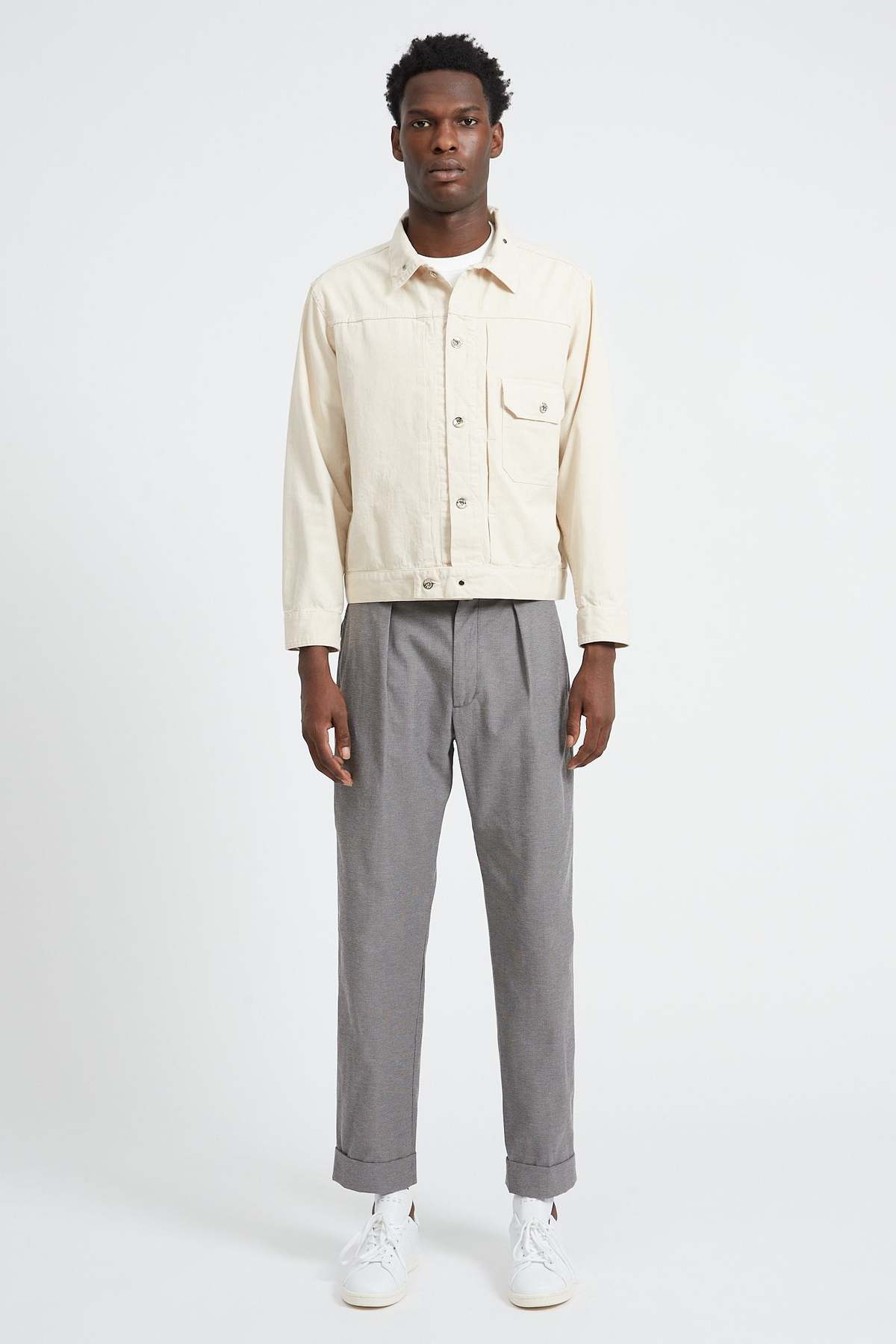 Engineered Garments 6.5 Oz Flat Twill Trucker Jacket - Natural