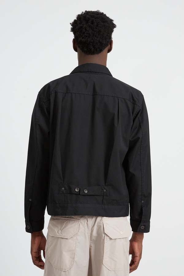 Engineered Garments PC Poplin Trucker Jacket - Black | Garmentory