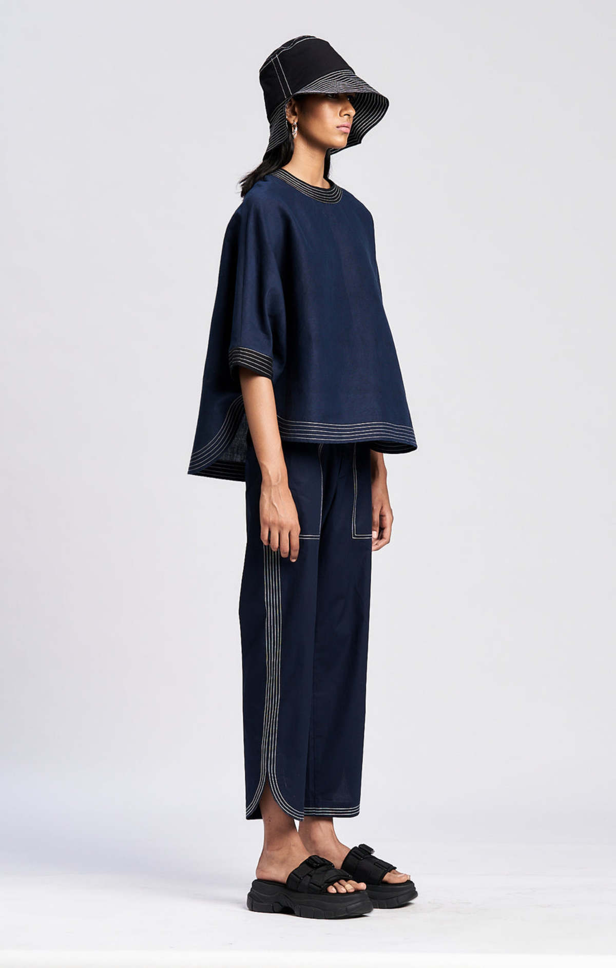 Lovebirds Arcade Trousers - blue - Image 1 of 2