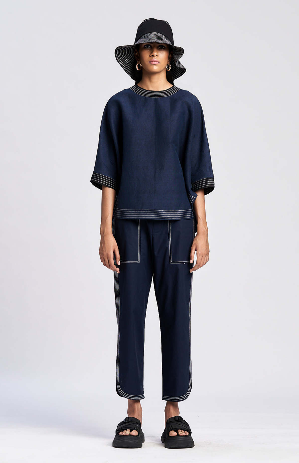 Lovebirds Arcade Trousers - blue - Image 2 of 2