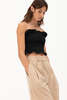 Mundaka Ruffle Strapless Top - Black - Thumbnail 2