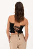 Mundaka Ruffle Strapless Top - Black - Thumbnail 4