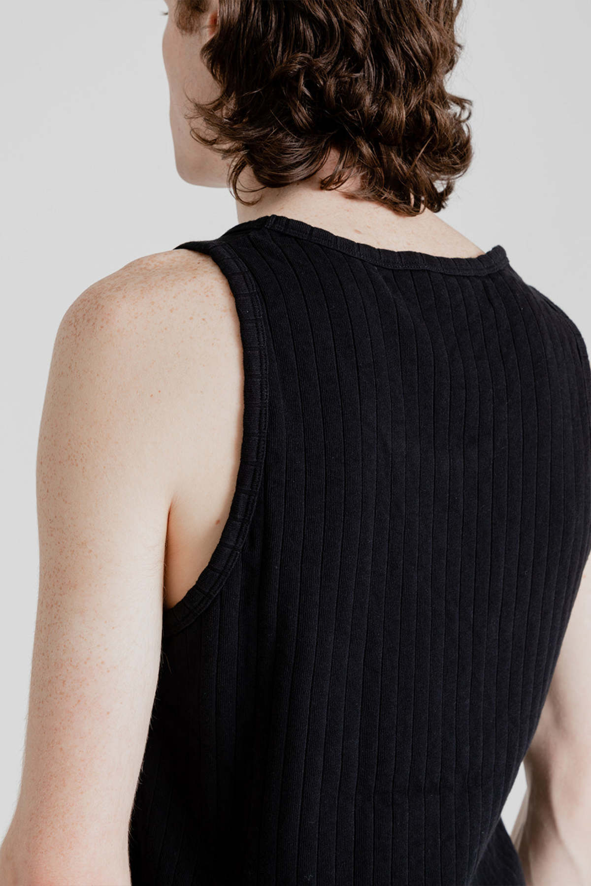 Schnayderman's Ribbed Tank - Black - Image 2 of 5