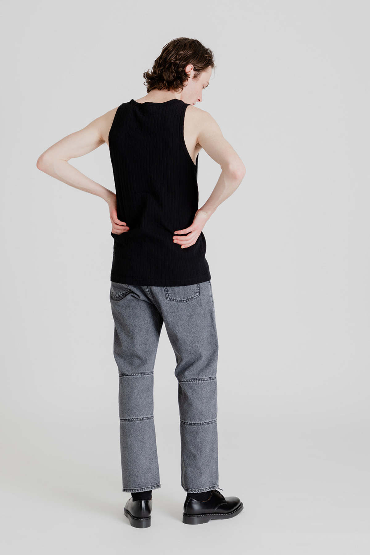 Schnayderman's Ribbed Tank - Black - Image 3 of 5