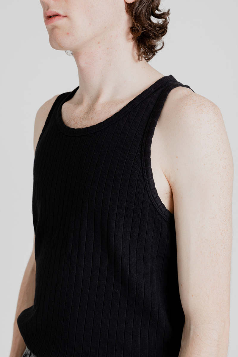 Schnayderman's Ribbed Tank - Black
