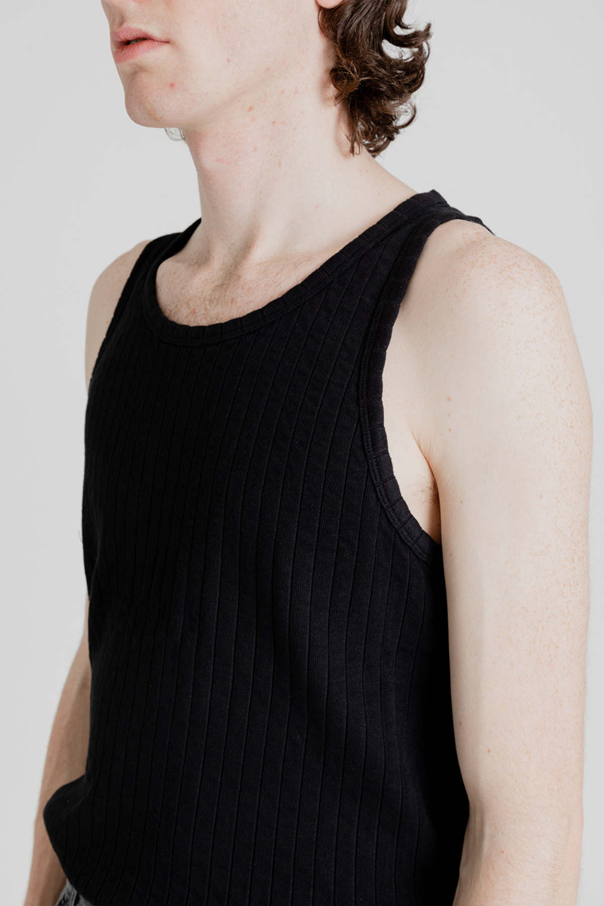 Schnayderman's Ribbed Tank - Black - Image 4 of 5