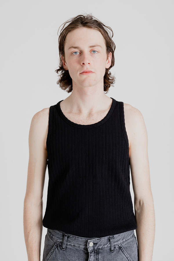 Schnayderman's Ribbed Tank - Black