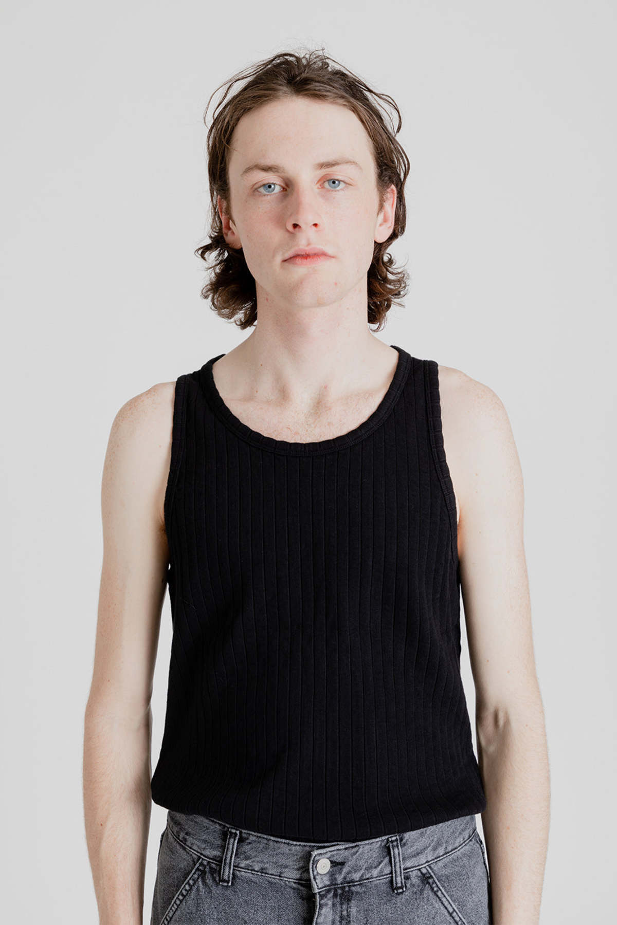 Schnayderman's Ribbed Tank - Black - Image 5 of 5