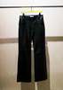 Ernest W. Baker Calf Leather Flare Trousers - BLACK - Thumbnail 5
