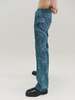 Ernest W. Baker Laser Itched Rose Flare Jeans - Washed Indigo  - Thumbnail 3