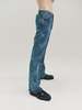 Ernest W. Baker Laser Itched Rose Flare Jeans - Washed Indigo  - Thumbnail 4