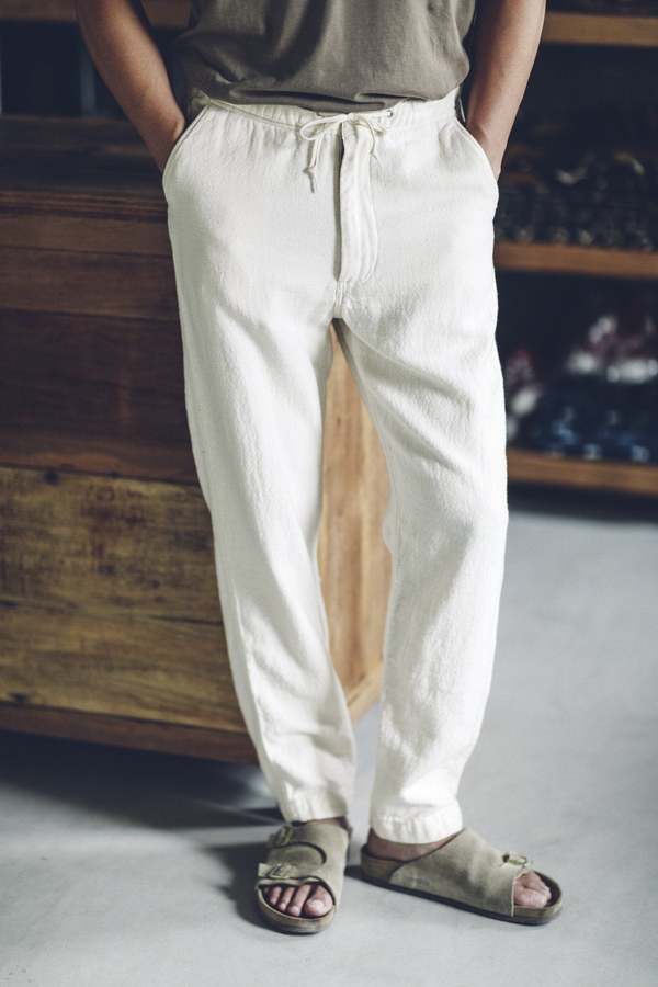Orslow Jersey New Yorker Pants - Ecru 