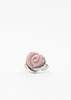 DEPARTMENT Silver And Pink Velvet Rose Ring - Silver/Pink - Thumbnail 3
