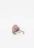DEPARTMENT Silver And Pink Velvet Rose Ring - Silver/Pink - Thumbnail 2