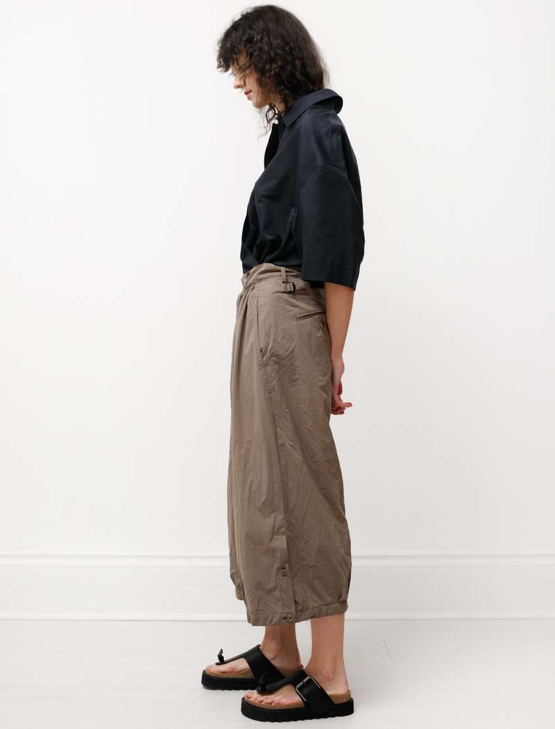 Y's by Yohji Yamamoto Gathered Hem Pants - Beige
