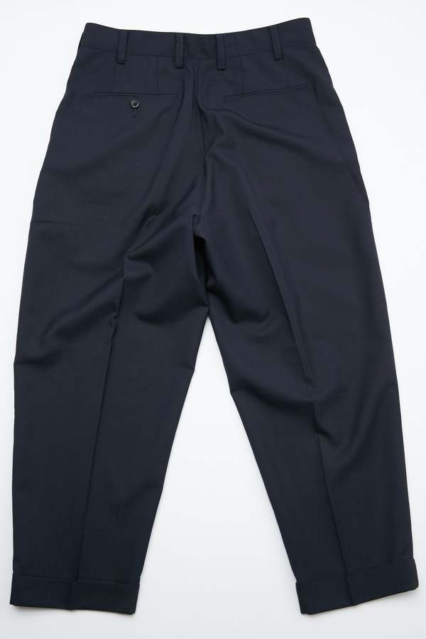 パンツ BEAMS PLUS 2Pleats Wool Tropical NAVY L 2-Pleat Tropical Wool Trousers in Dark Navy – Blue Owl Workshop