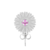 D'HEYGERE Daisy Stud — Pink/Silver - Thumbnail 2