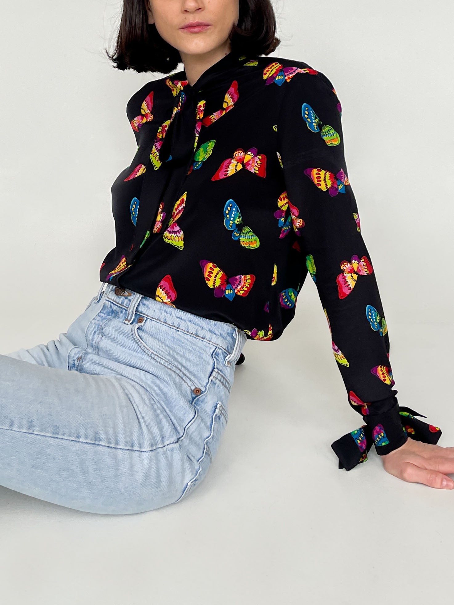 Moschino Blouse - Butterfly Print | Garmentory