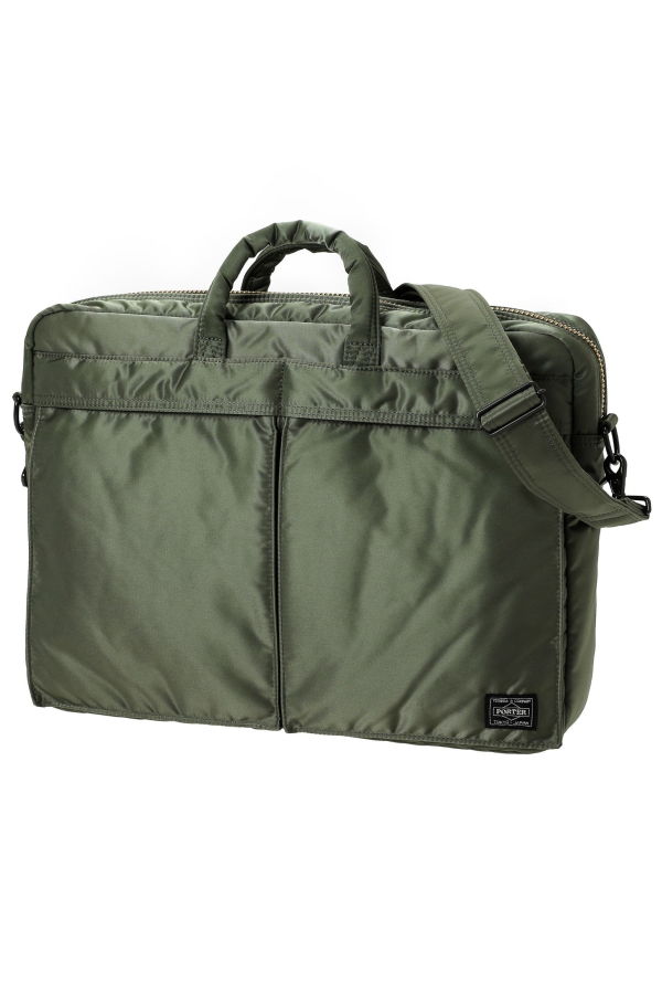 Porter Yoshida Tanker 2way Briefcase - Sage Green