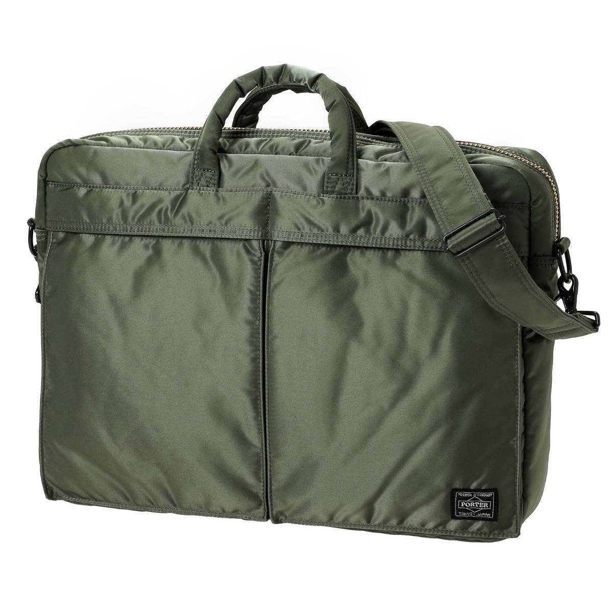Porter Yoshida Tanker 2way Briefcase - Sage Green - Image 1 of 6