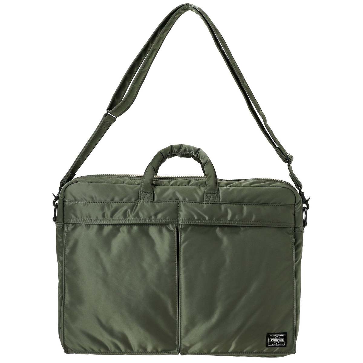 Porter Yoshida Tanker 2way Briefcase - Sage Green - Image 2 of 6