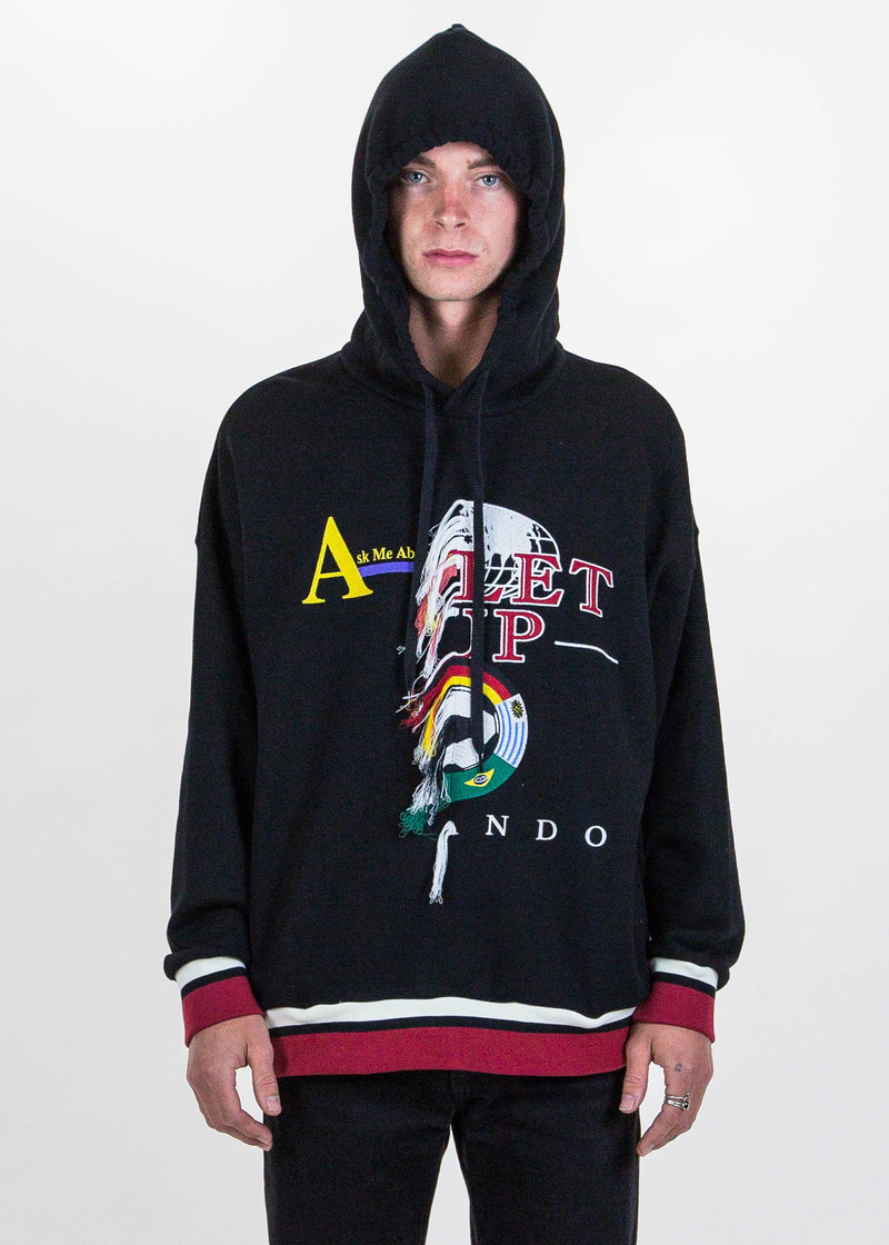 Doublet Black Double-Faced Embroidery Hoodie | Garmentory Doublet Black Double-Faced Embroidery Hoodie | Garmentory