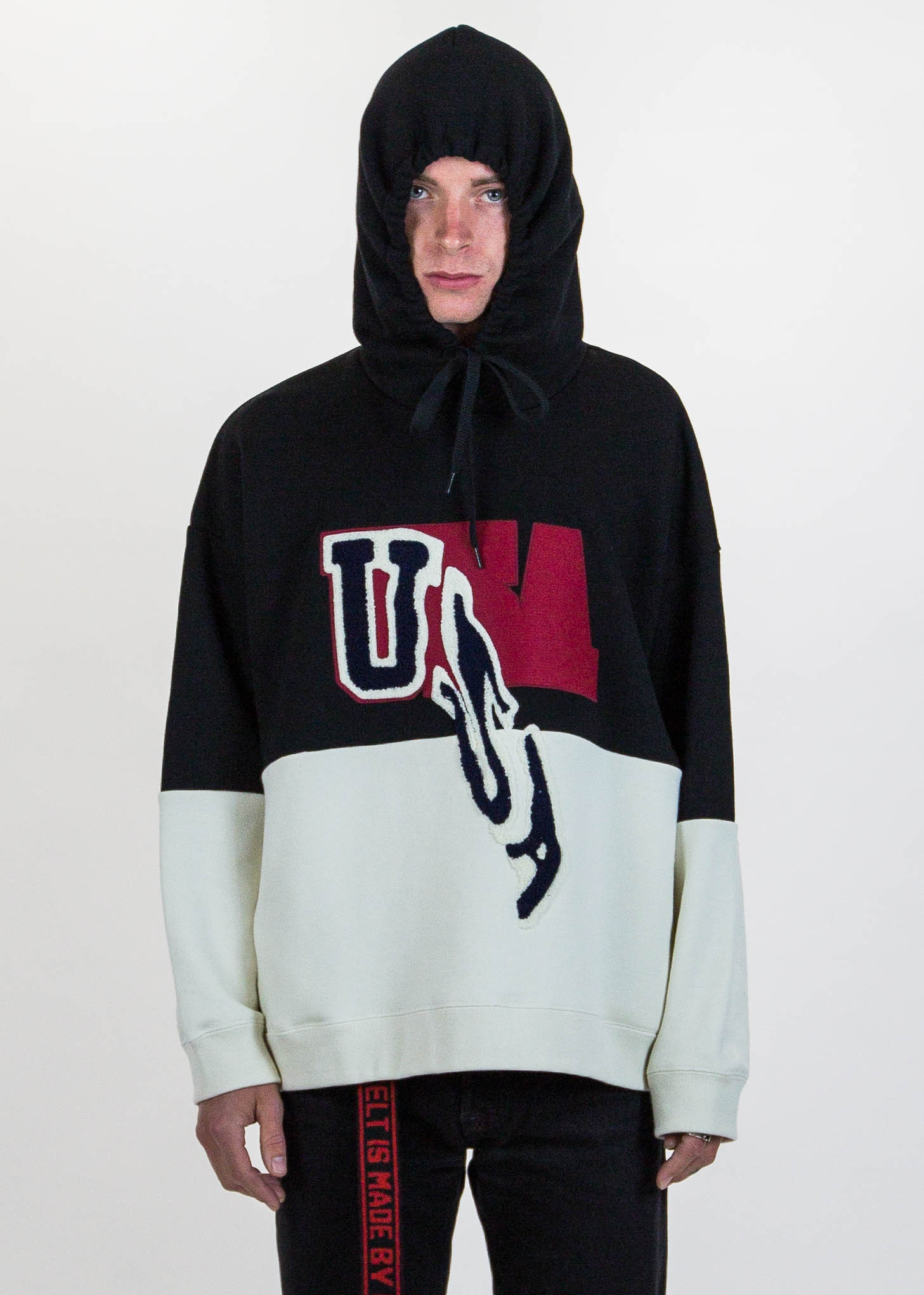 patch work hoodie