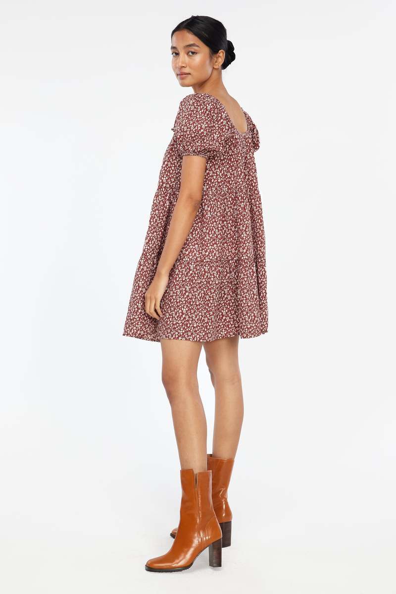 Lacausa Playa Mini Dress - Cocoa Magic Mushroom