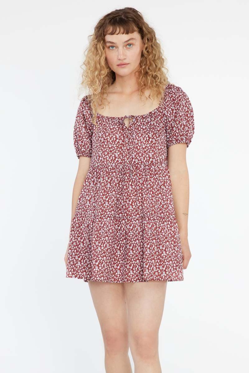 Lacausa Playa Mini Dress - Cocoa Magic Mushroom