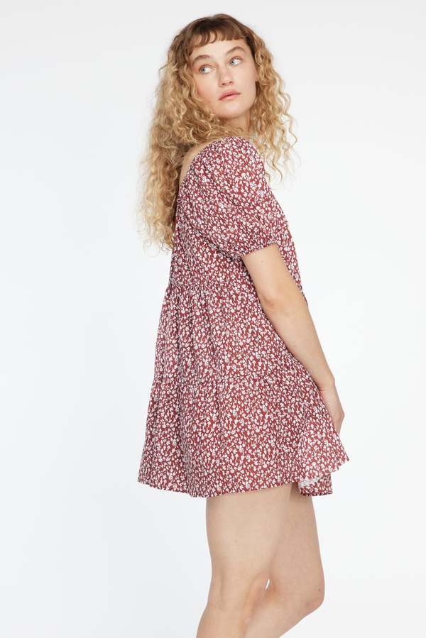 Lacausa Playa Mini Dress - Cocoa Magic Mushroom