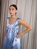 Collina Strada Satin Dara Dress - Sky - Thumbnail 3